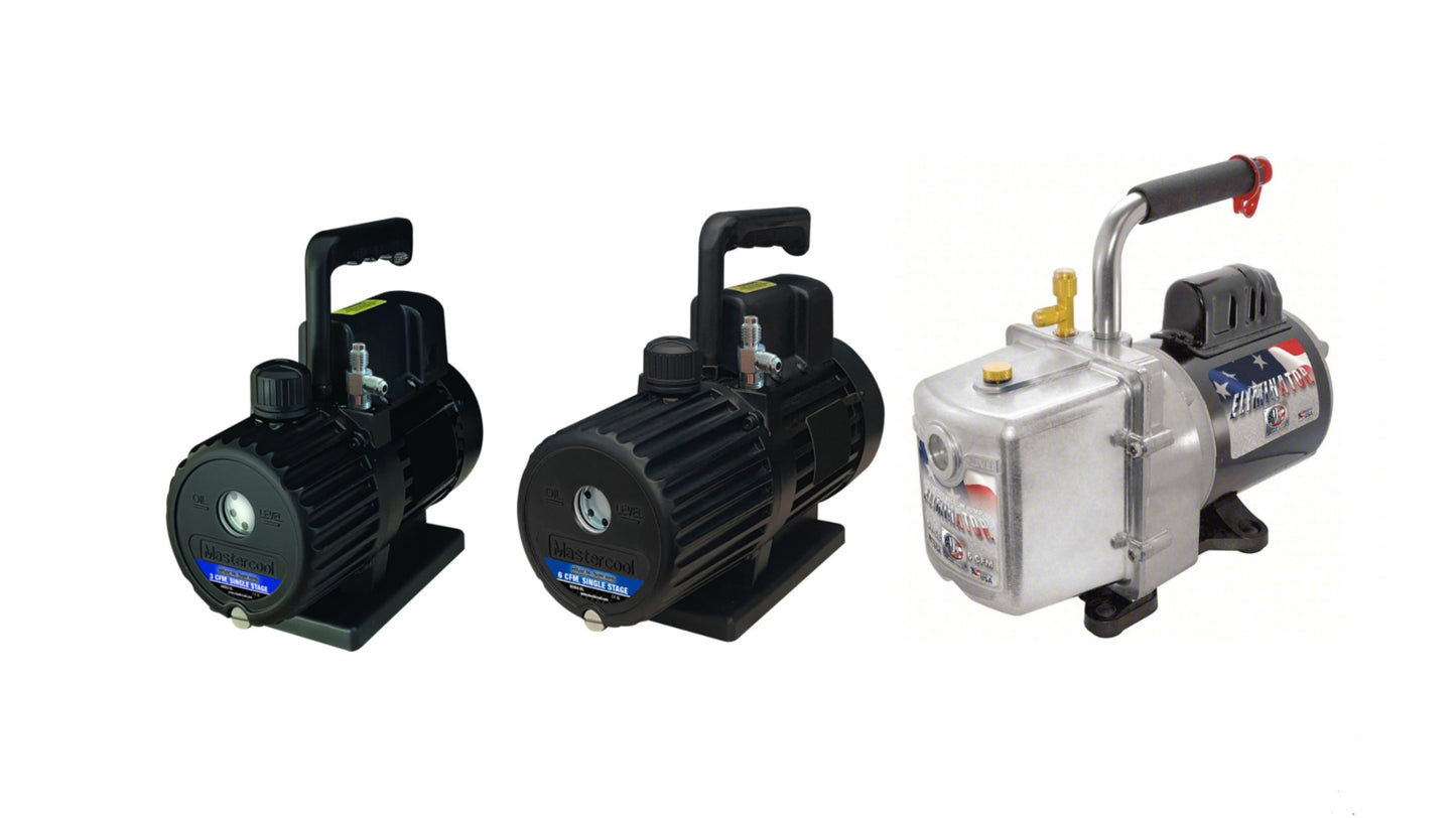 Vacuum Pumps. Authorize Mastercool and JB Vacuum Pump Dealer.