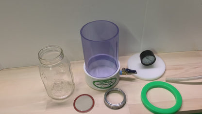Jar/ Canning Vacuum Sealer:  4" Inside Diameter Clear PVC Vacuum Chamber