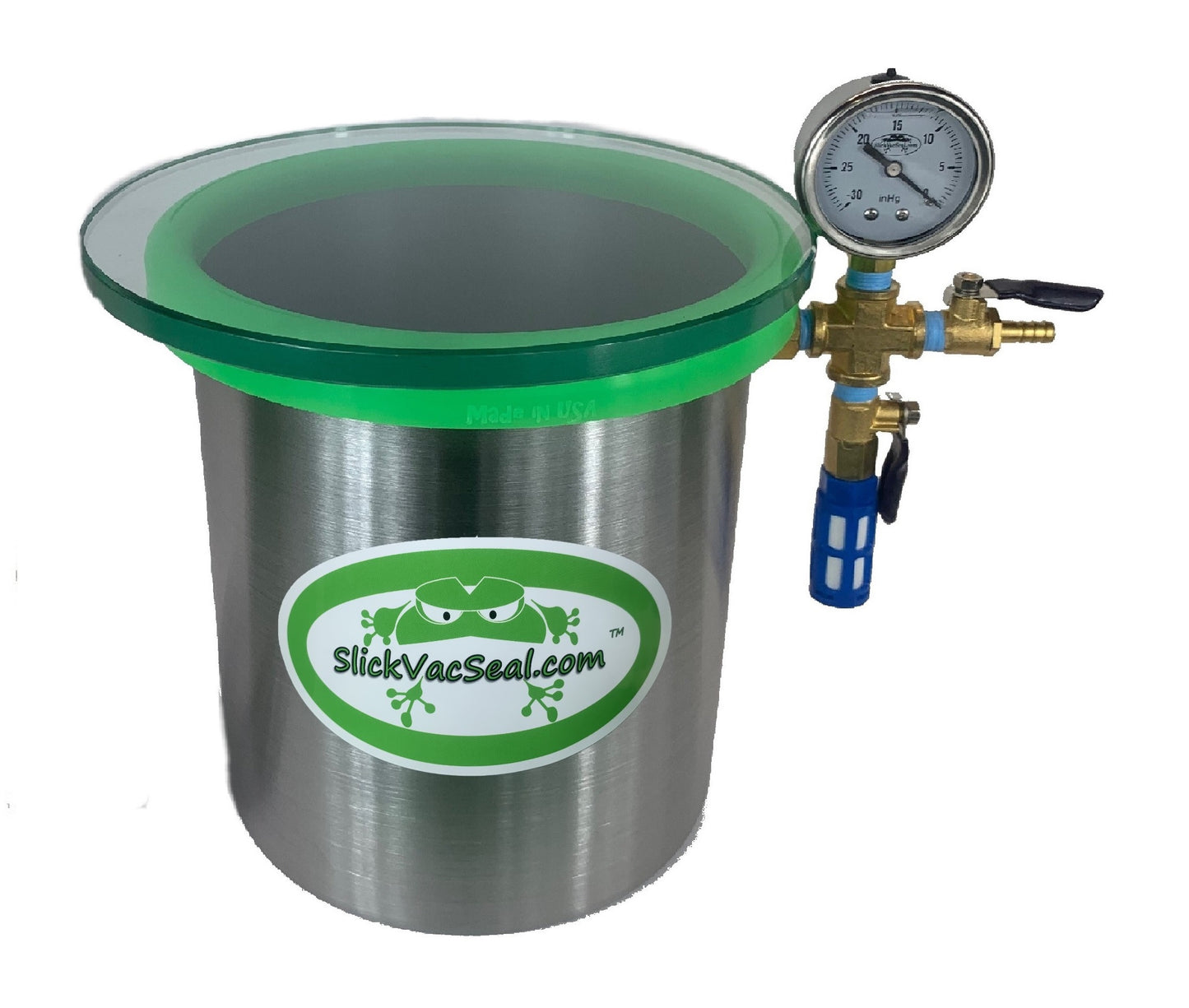System: Stainless Steel Chamber + 6 CFM Mastercool Vacuum Pump