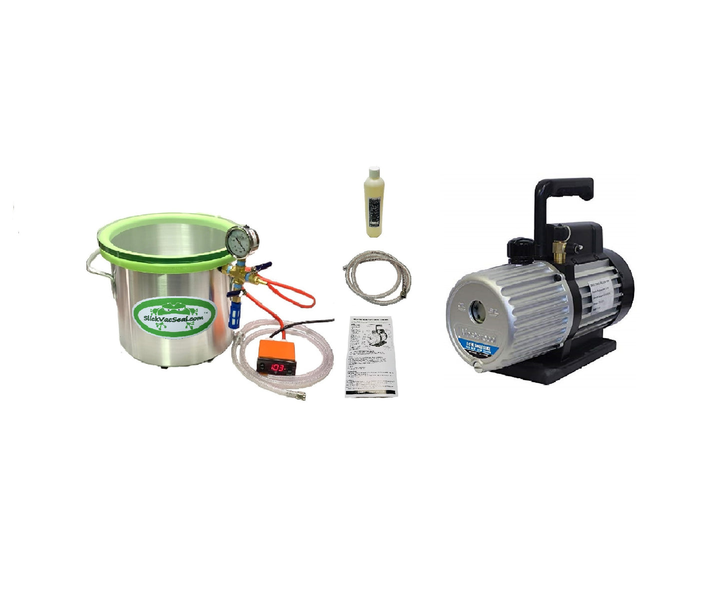 System: Vacuum Drying Oven + 6 CFM Mastercool Vacuum Pump