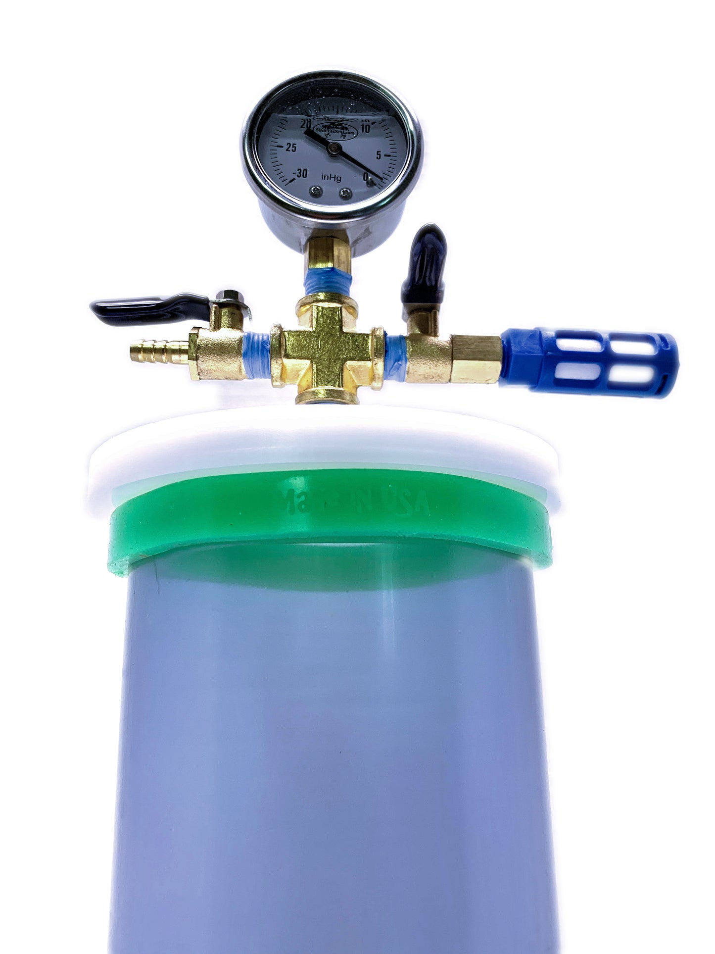 6" ID Clear PVC Vacuum Chamber + 6 CFM Mastercool Vacuum Pump
