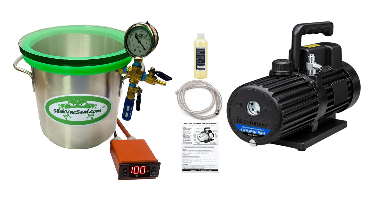 System: Vacuum Drying Oven + 6 CFM Mastercool Vacuum Pump