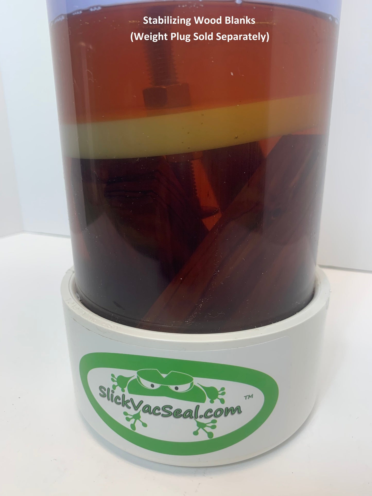 6" Inside Diameter Clear PVC  Wood Stabilizing Vacuum Chamber-Temp Glass Lid