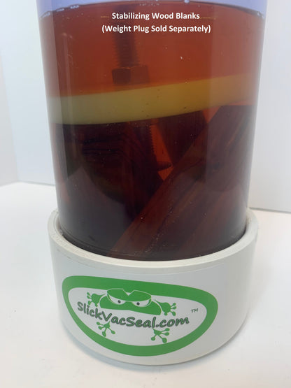 6" Inside Diameter Clear PVC  Wood Stabilizing Vacuum Chamber-Temp Glass Lid